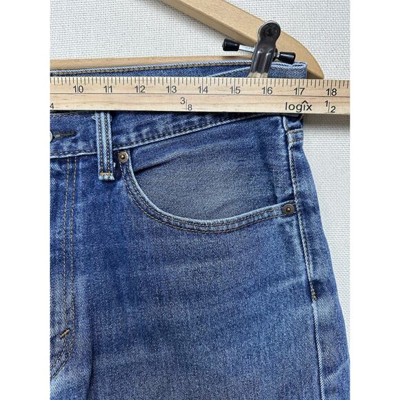 Levi's 505 Regular Fit Straight Leg Blue Jeans 90s Men's 34x32 (34x30) Grunge - Picture 8 of 15